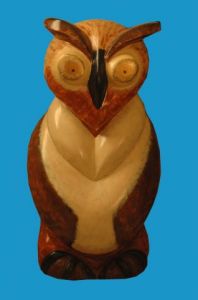 Sculpture de nelly gosset: chouette
