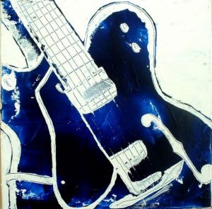 Peinture de chloe bailly: guitare
