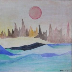 Peinture de Bernadette Mora: Un autre monde