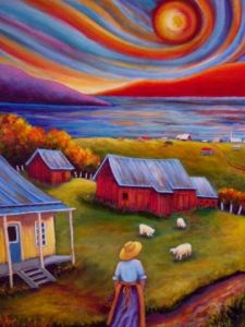 Peinture de Janine Le May: C'est ici que je veux vivre