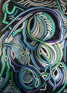 Peinture de Sabrina D: Les courbes d'ombre