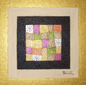 Peinture de Mireille PRECLOUX: Patchwork oriental