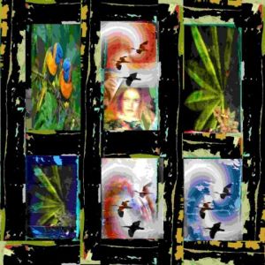 Peinture de Laurence SAVELLI: Jardin d'Eden 1