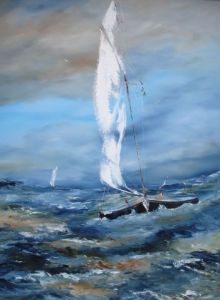 Peinture de denis Cheret: 277 vent d'Est