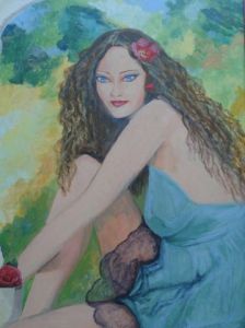 Peinture de Helene ROSENDO: la pose