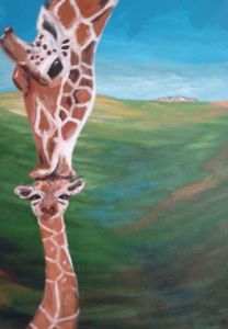 Peinture de Helene ROSENDO: amour filial