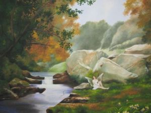 Oeuvre de Sylvie CHENET: Le royaume des elphes