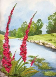 Oeuvre de Sylvie CHENET: Paysage de Lorraine