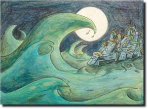 Illustration de claudito: la grande vague