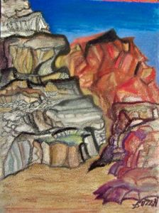 Peinture de JACQUELINE SARAH UZAN: LA PORTE ETROITE