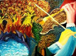 Peinture de JACQUELINE SARAH UZAN: SONATE D'AUTOMNE