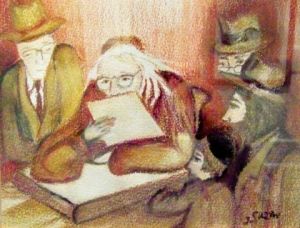 Peinture de JACQUELINE SARAH UZAN: LA   REPONSE