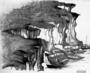 Peinture de JACQUELINE SARAH UZAN: LA CRIQUE