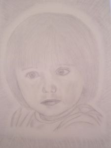 Dessin de artsandrine: Petite fille