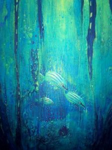 Peinture de Michel COULOMBE: ATLANTIS