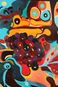 Peinture de D LE MARECHAL: vigne