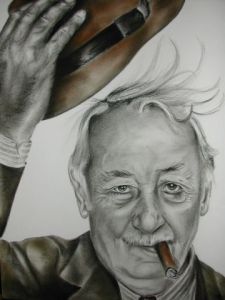 Dessin de chavanne marc: Noiret tire sa révérence