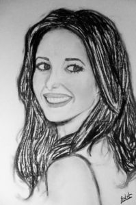 Dessin de Bulot: portrait sarah michelle gellar