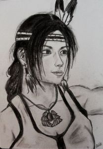 Dessin de Bulot: Indienne 