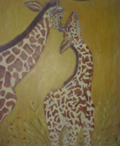 Peinture de barbara-C: girafe