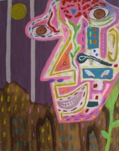 Peinture de Jean Paul Claro: auto portrait 1