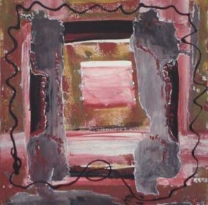 Peinture de Marilyn MONNIER : Par la fenêtre