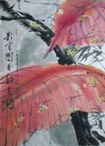 Peinture de ZHOU CONG: feuilles