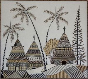 Oeuvre de Caledoclaudine: Village tribal