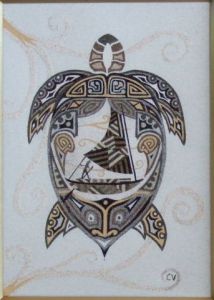 Oeuvre de Caledoclaudine: La tortue du Pacifique