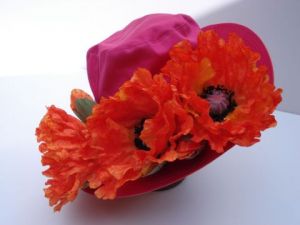 Art_textile de luna kami: chapeau