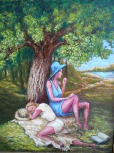Peinture de casc art: le repos