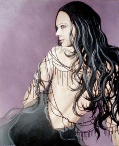 Peinture de Claire ESTEBAN: Cascade