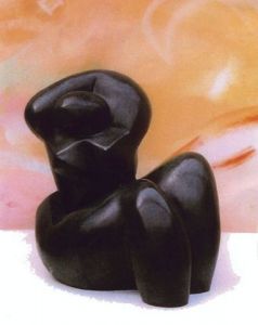 Sculpture de SONIA MANDEL: PERLE NOIRE - EA I/IV 