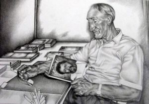 Dessin de SEVERINE NOIROT: M. Robinet