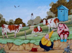 Peinture de Alain Willette: un coup de foudre assasssin