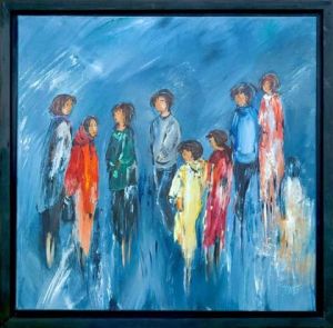 Peinture de josiane couret: la famille