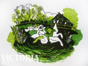 Dessin de Victoria: Une série de l'oiseau: les oies