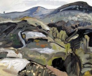 Peinture de Calmejane: Les tracés de l'âne