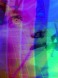 Art_numerique de philippe prost: Human flag