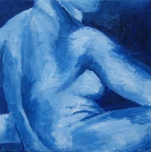 Peinture de nadia girouf: souvenir d'une odalisque
