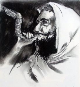 Peinture de Nathalie Dubreucq: L'Appel à la Prière