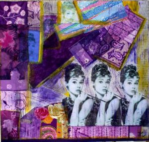 Peinture de Joelle  Mahaut: Audrey Hepburn