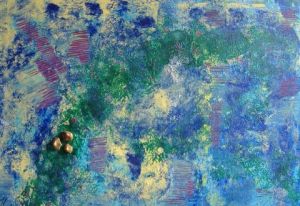 Peinture de arlette hurel: les algues vertes