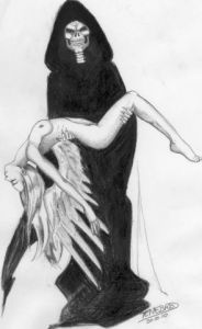 Dessin de Tenebres: Dans les bras de la Mort