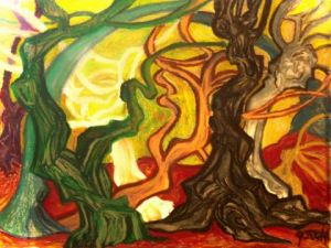 Peinture de JACQUELINE SARAH UZAN: TANGO