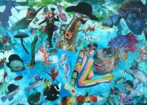 Collage de collakate: le reve bleu 