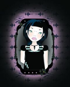 Art_numerique de NaRKoCeRiZz: She's dark blue