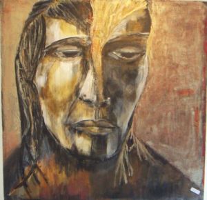 Peinture de als: HOMMAGE A OUSMANE SOW