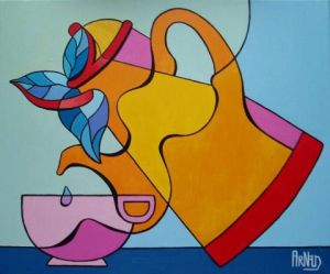 Peinture de christian arnaud: infusion de traits