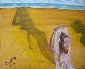 Peinture de LAFFITTE Jacky: Vénus Callipyge Aînée